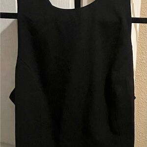 Lulus legant Black Sleeveless Crop Top